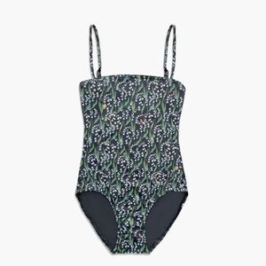 Hill House Green and Black One Piece Swimsuit